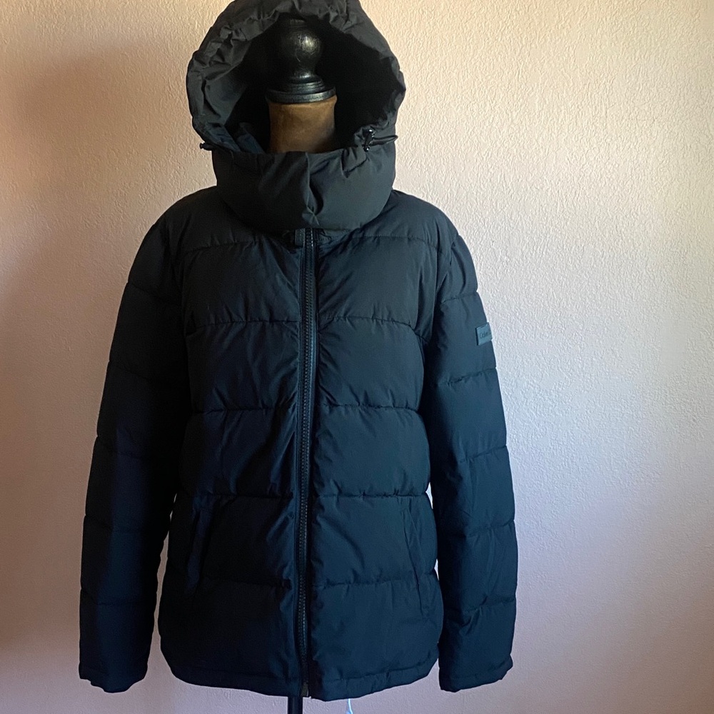 CALVIN KLEIN Women's Black Puffer Bomber Jacket